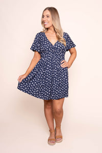 Clarabelle Mini Dress in Print - All About Eve