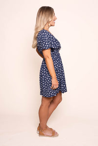 Clarabelle Mini Dress in Print - All About Eve