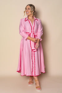 Iggy Midi Dress in Pink