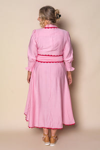 Iggy Midi Dress in Pink