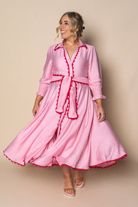 Iggy Midi Dress in Pink