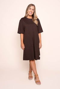 Mish Dress in Coffee - Elm
