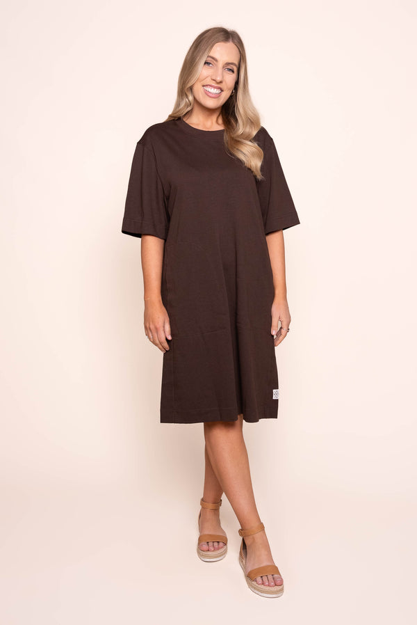 Mish Dress in Coffee - Elm