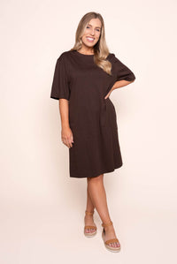 Mish Dress in Coffee - Elm