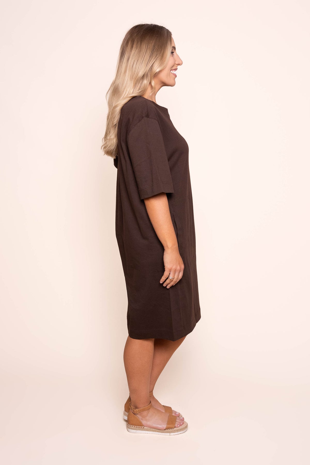 Mish Dress in Coffee - Elm