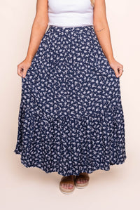 Clarabelle Maxi Skirt in Print - All About Eve