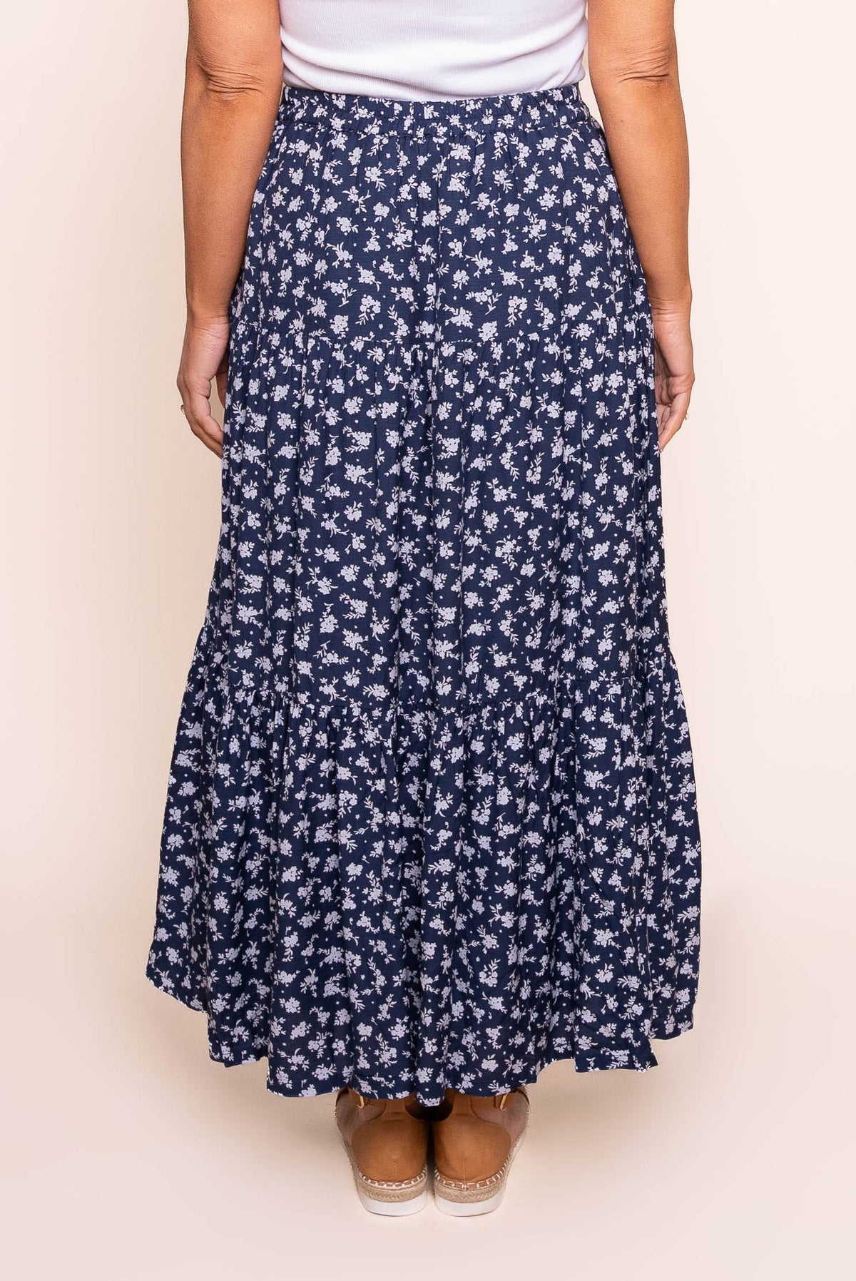 Clarabelle Maxi Skirt in Print - All About Eve