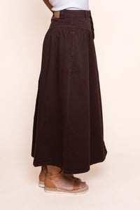 Arlo Maxi Skirt in Brown - All About Eve