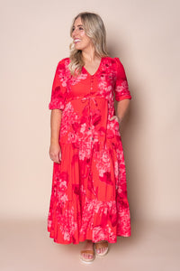 Feodora Maxi Dress in Red