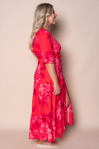 Feodora Maxi Dress in Red