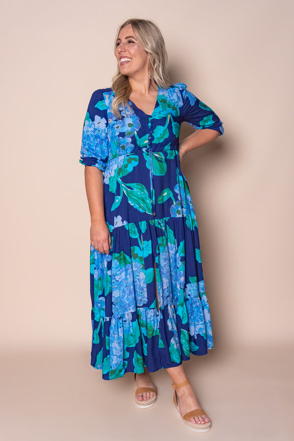 Feodora Maxi Dress in Navy