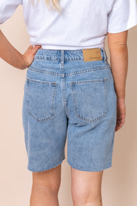 Lexie Denim Jort in Light Blue - All About Eve