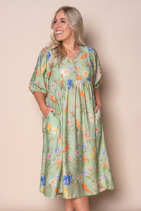 Anna Midi Dress in Sage