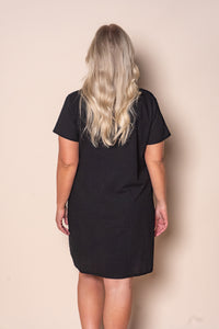 Deanna 100% Cotton Dress in Black