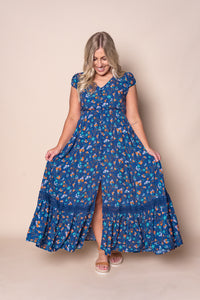 Floriana Maxi Dress in Royal Blue