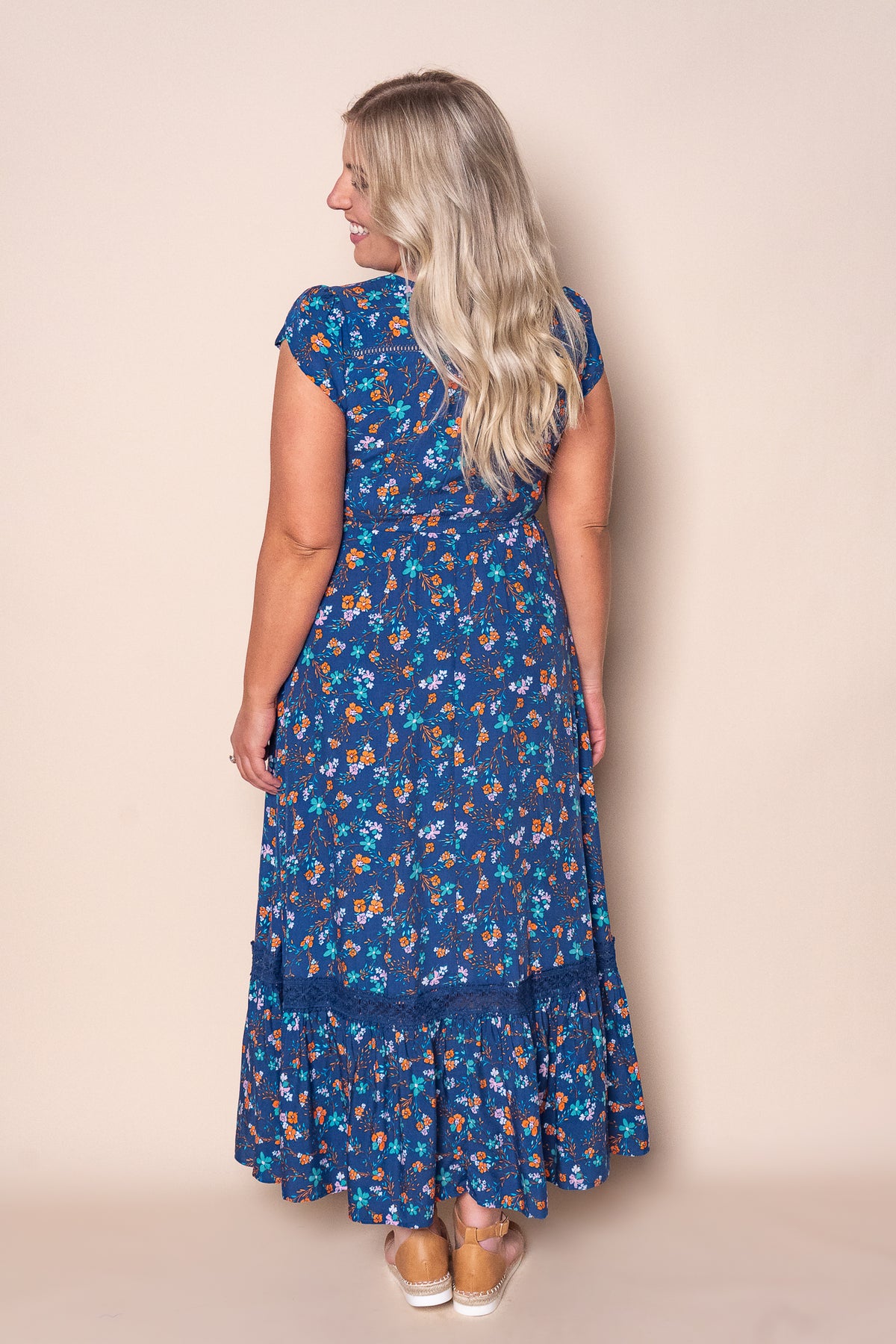 Floriana Maxi Dress in Royal Blue