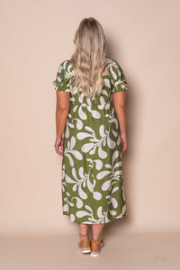 Renalta Midi Dress in Olive