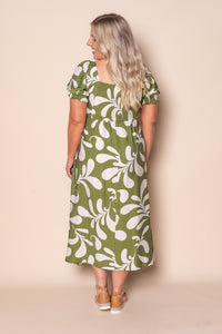 Renalta Midi Dress in Olive