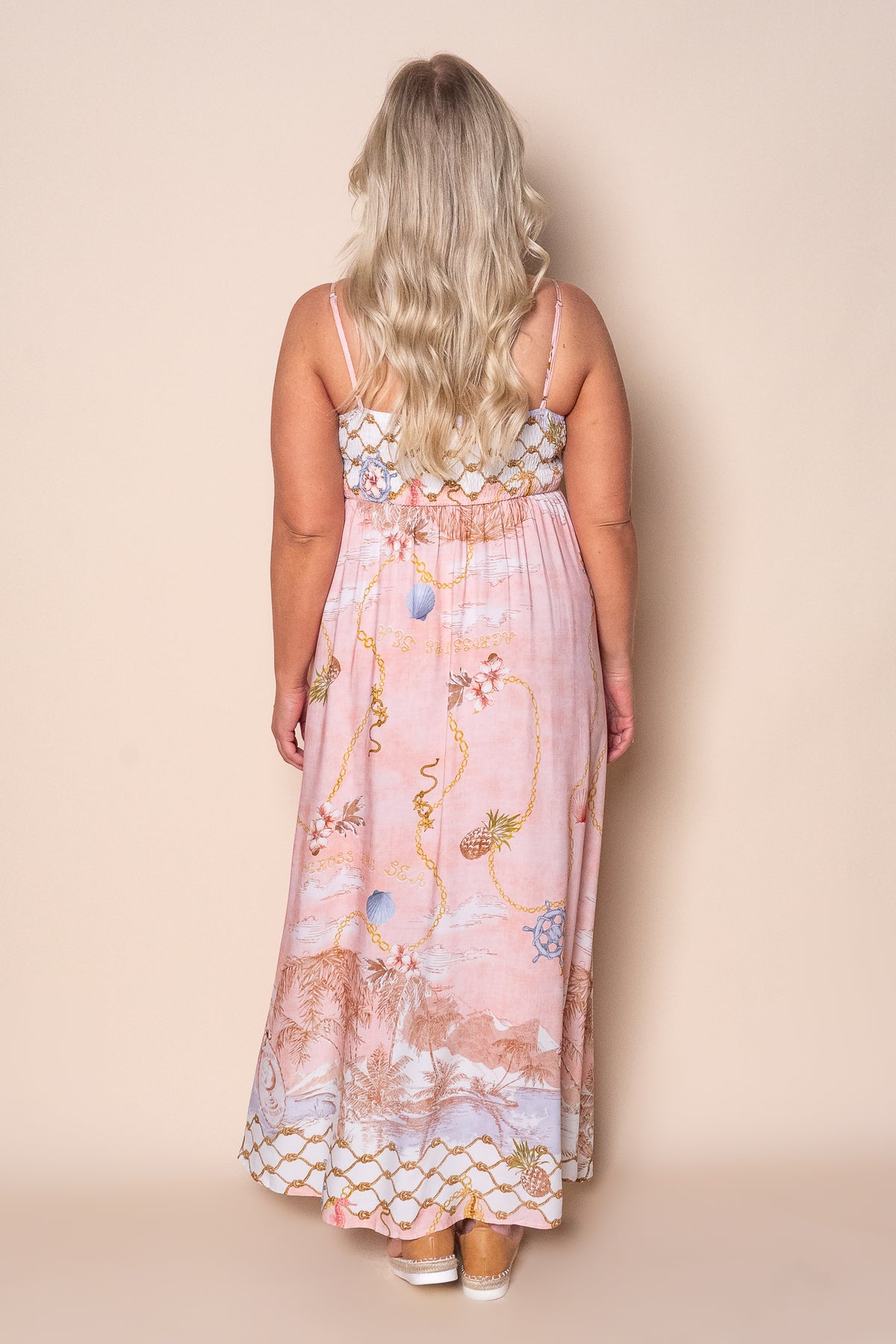 Sativa Maxi Dress in Pink