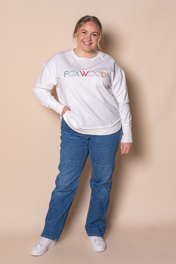 Simplified Confetti Crew in Vintage White - Foxwood