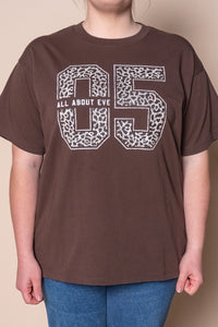 Nico Relaxed Tee in Brown - All About Eve