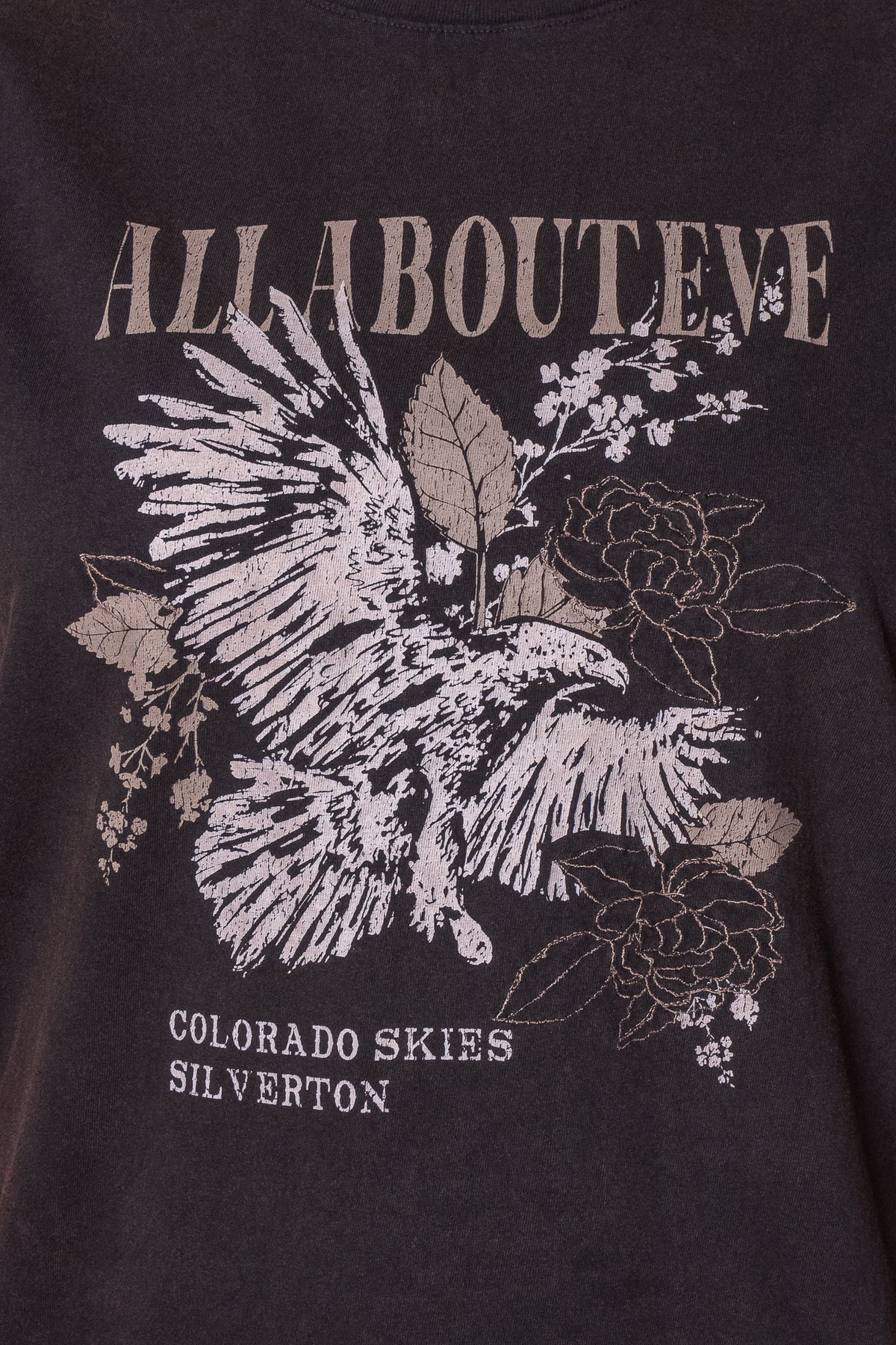 Silverton Relaxed Tee in Washed Black - All About Eve