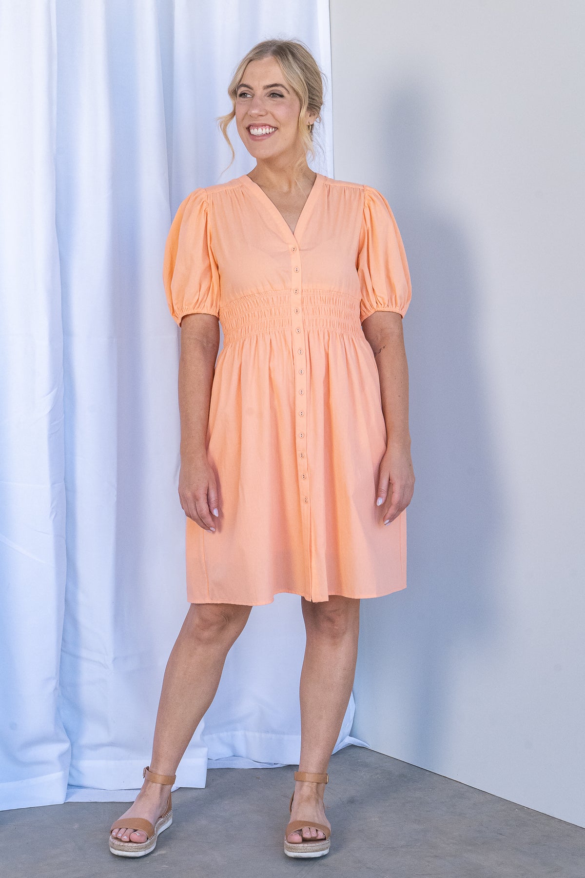 Zara Dress in Apricot