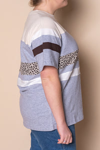 Athletica Panel Box Tee in Grey Marle - All About Eve
