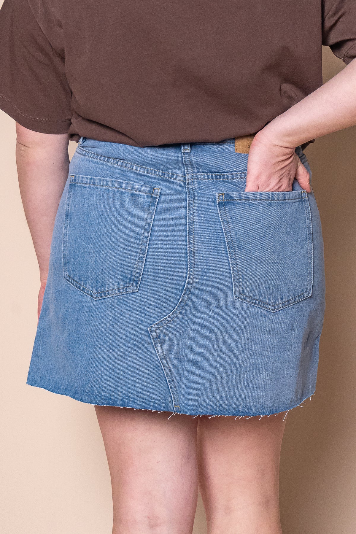 Margot Denim Skirt in Light Blue - All About Eve