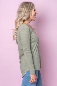 Marvellous L/S Top in Khaki - Silent Theory