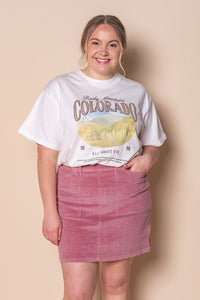 Rocky Mountains Relaxed Tee in Vintage White - All About Eve