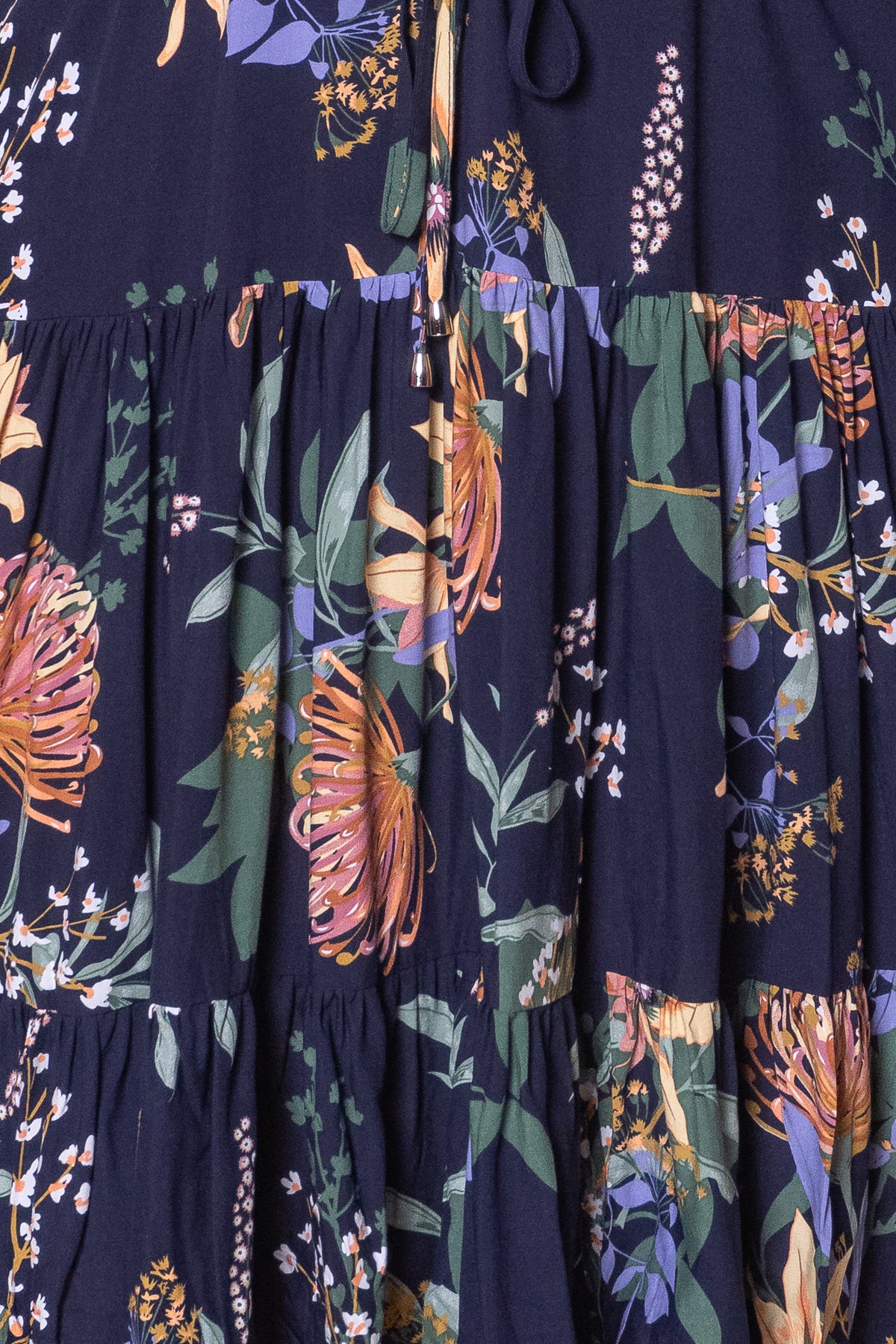 Vallie Floral Dress in Navy