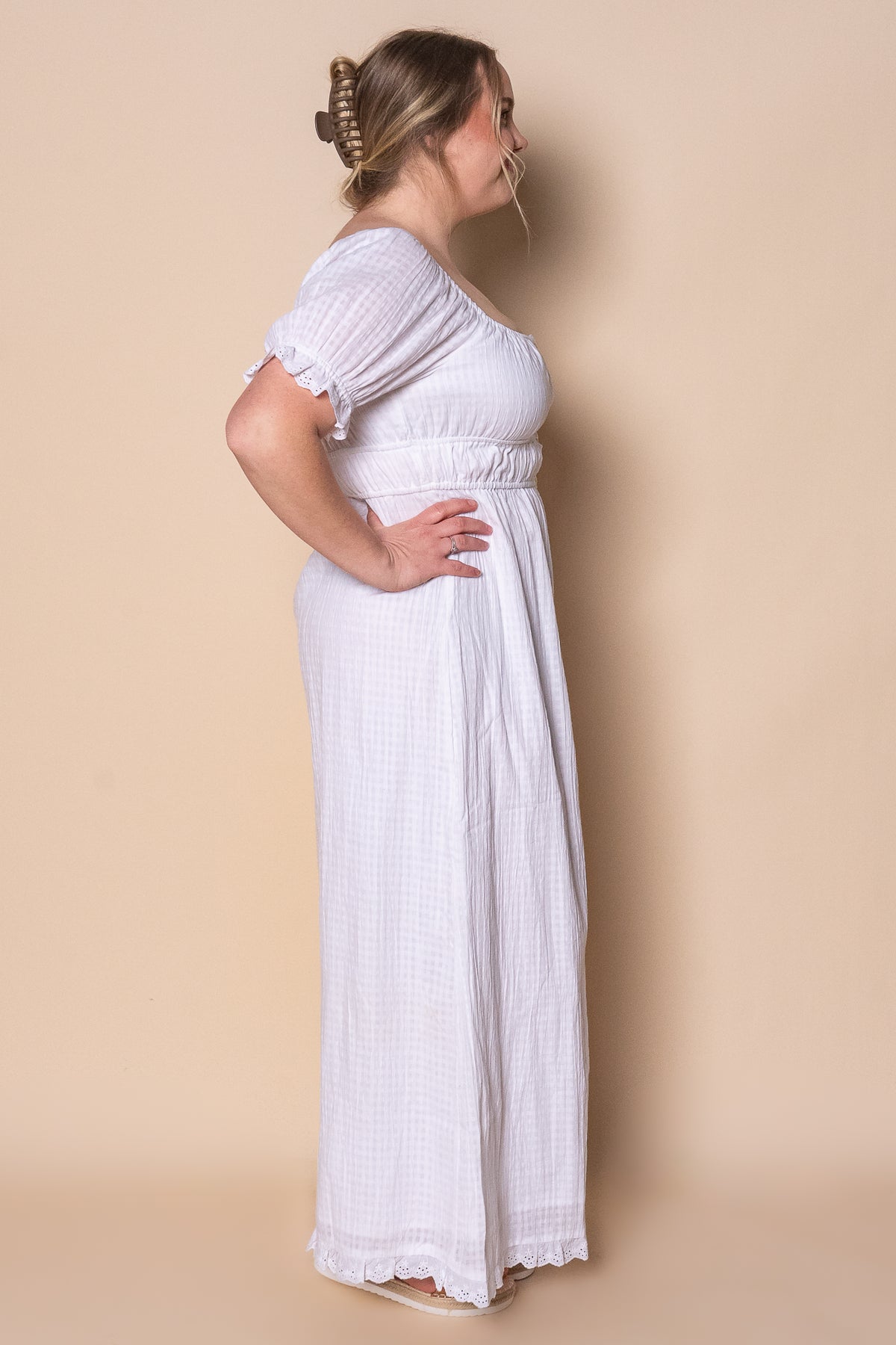Rain Maxi Dress in White - All About Eve
