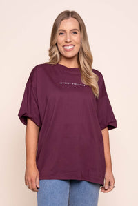 Captain Tee in Plum - Foxwood