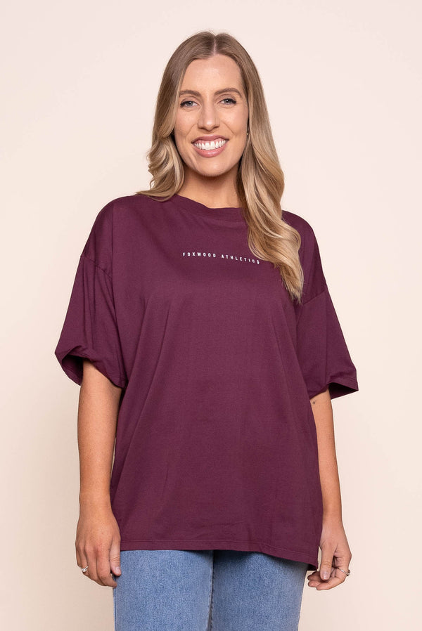 Captain Tee in Plum - Foxwood