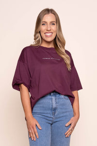 Captain Tee in Plum - Foxwood