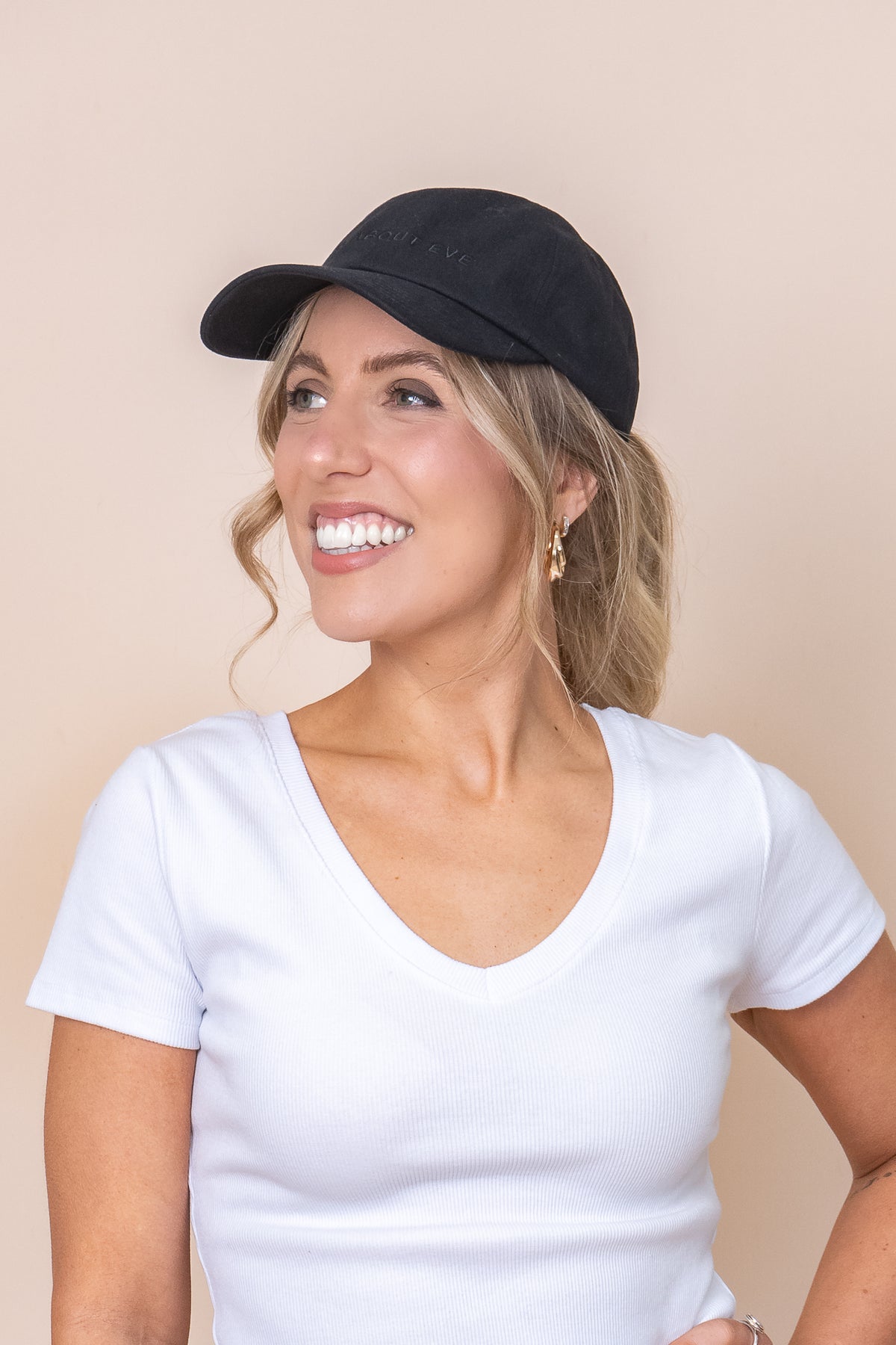 AAE Washed Cap in Black - All About Eve