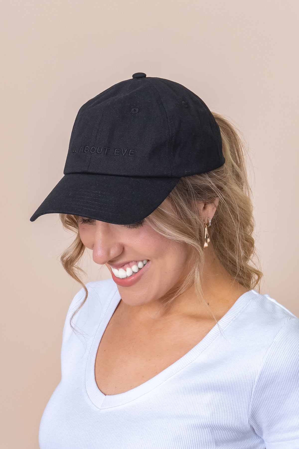 AAE Washed Cap in Black - All About Eve