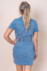 Shay Mini Dress in Light Blue - Silent Theory