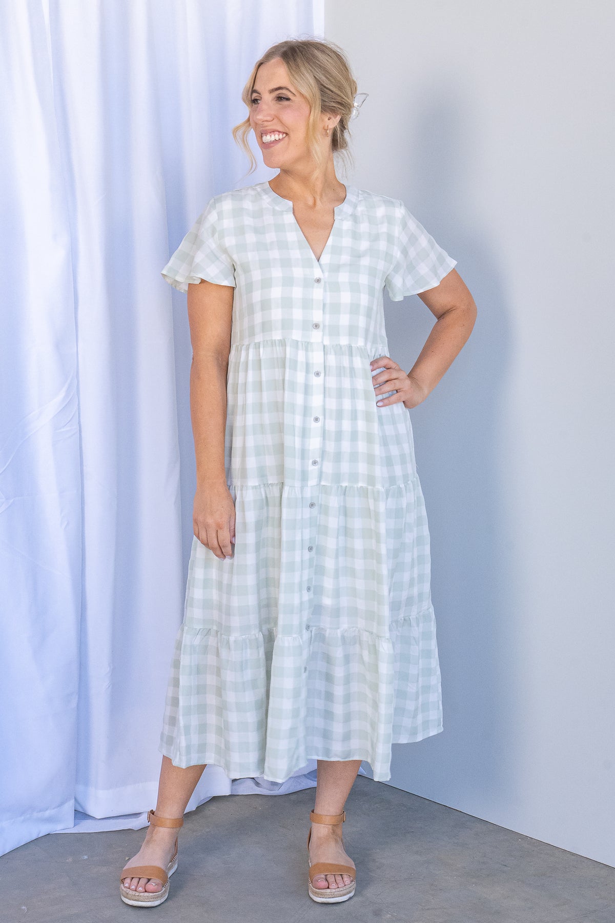 Yohana Dress in Spearmint