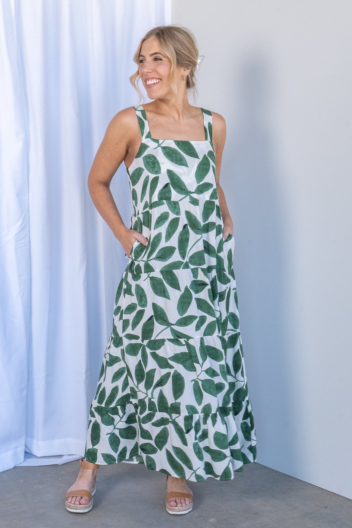 Tamika Dress in Green