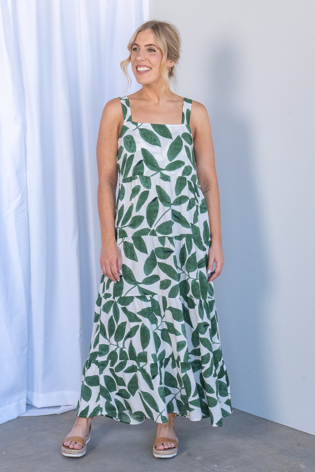 Tamika Dress in Green