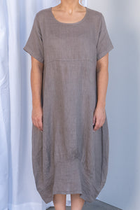 Grier Dress in Stone