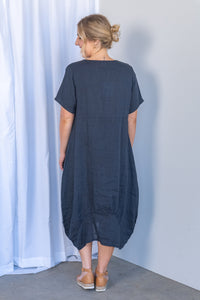 Grier Dress in Navy