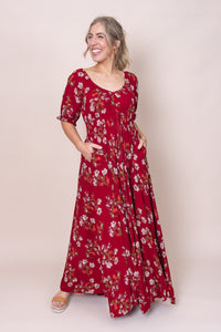 Nikka Dress in Wine