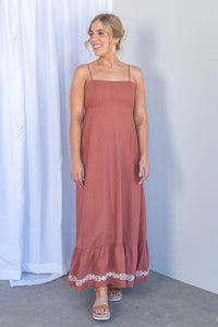 Capri Maxi Dress in Clay - Silent Theory