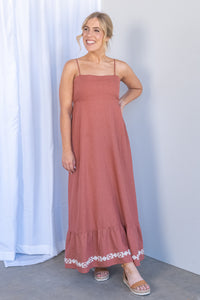 Capri Maxi Dress in Clay - Silent Theory