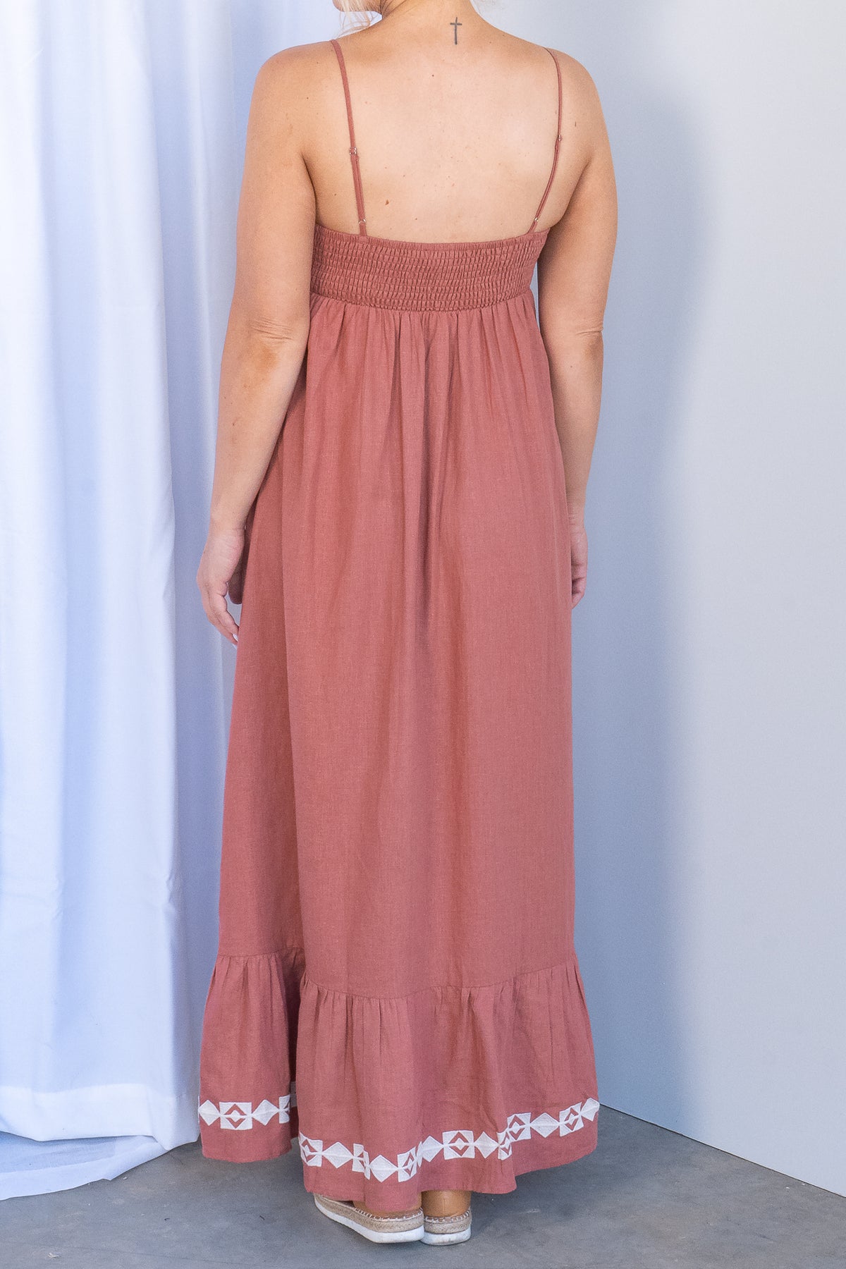 Capri Maxi Dress in Clay - Silent Theory