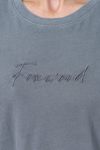 Signature Tee in Charcoal - Foxwood