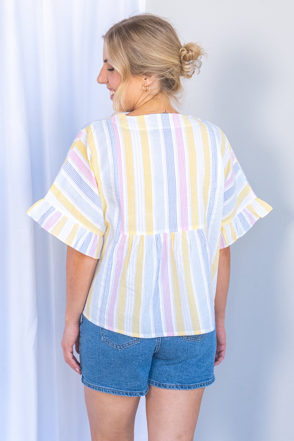 Pip Top in Yellow Multi